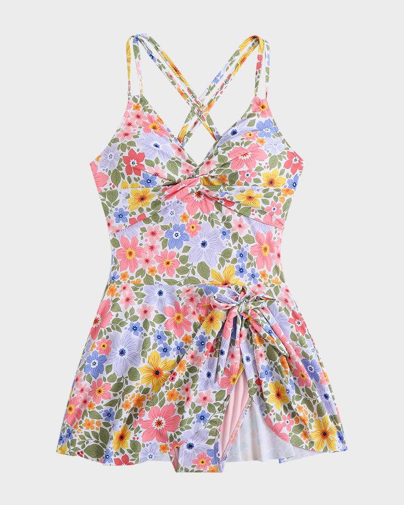 Women's Flattering Swim Dress Swimsuit-MODAUTLET