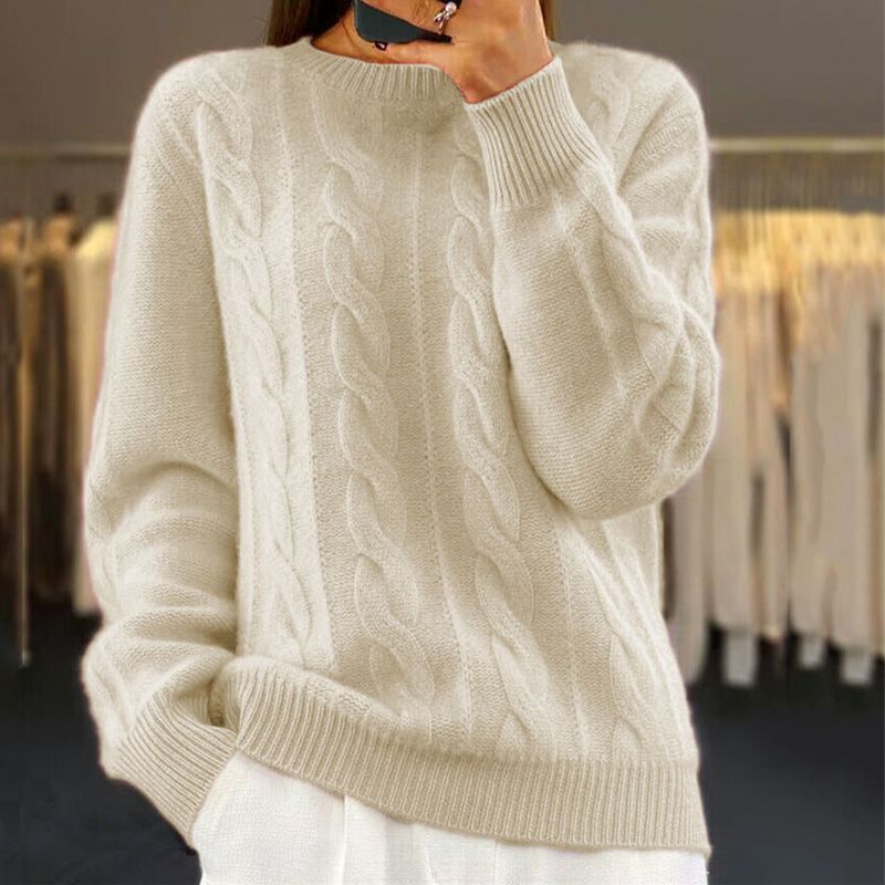 Women's Classic Chic Winter Sweater Beige