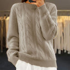 Women's Classic Chic Winter Sweater Khaki