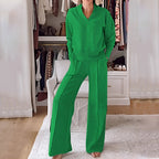 2 Piece Womens Tracksuit Set Sports Outfit For Workout Green