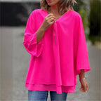 Women's Modern Comfort Blouse Rose