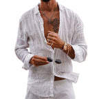 Anderson Classic Linen Shirt White