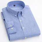 Men's Striped Button-Down Shirt - Langford Style