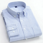Men's Striped Button-Down Shirt - Langford Style