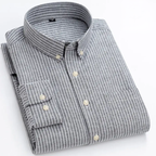 Men's Striped Button-Down Shirt - Langford Style
