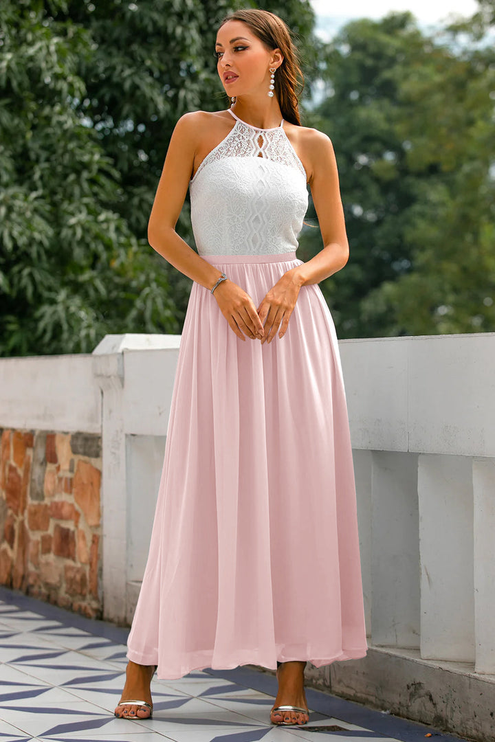 Claire | Vestido Maxi de Alças para Mulheres Convidadas de Casamento