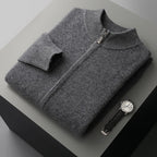 Men's Lunaro Cardezza Cardigan - Stylish and Comfortable Knitwear for Every Occasion Dark grey