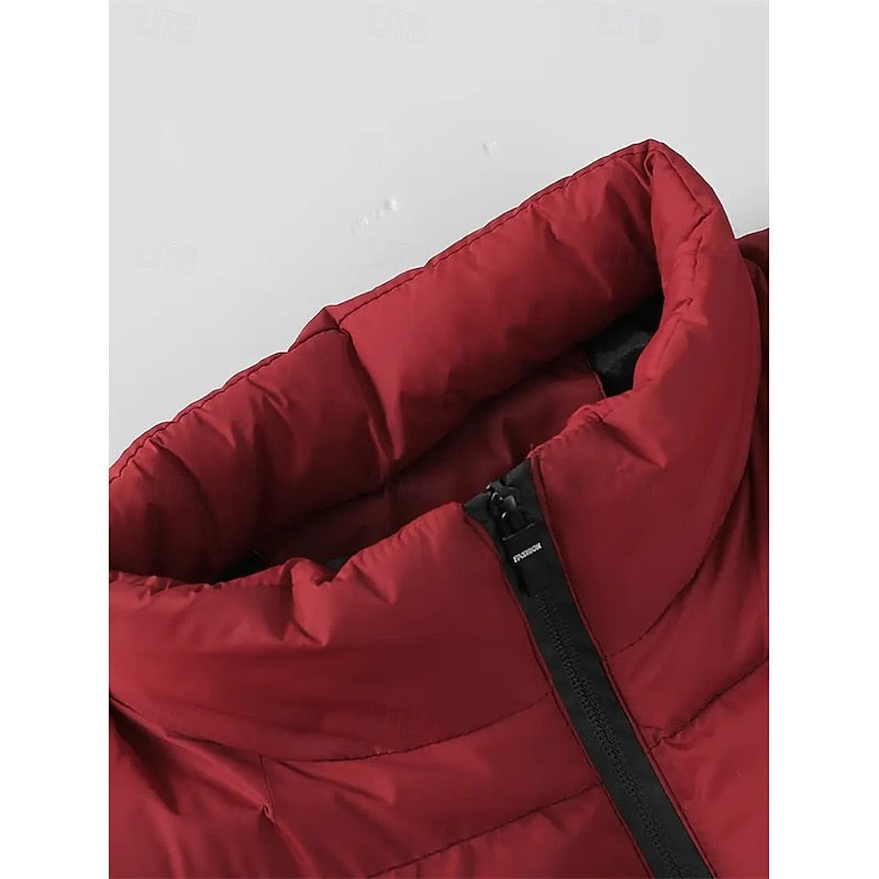 Herengewatteerd puffer-gilet