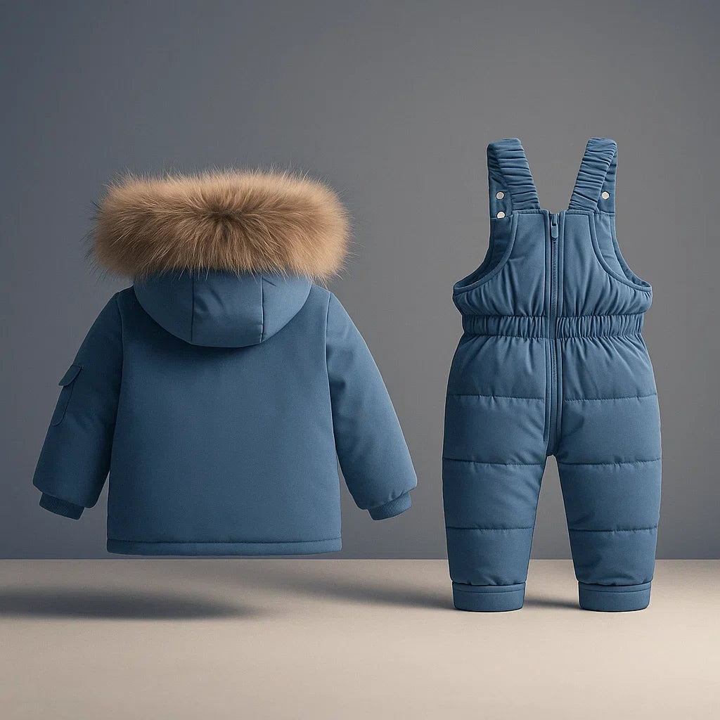 Kids Down Jacket and Pants Set Blue