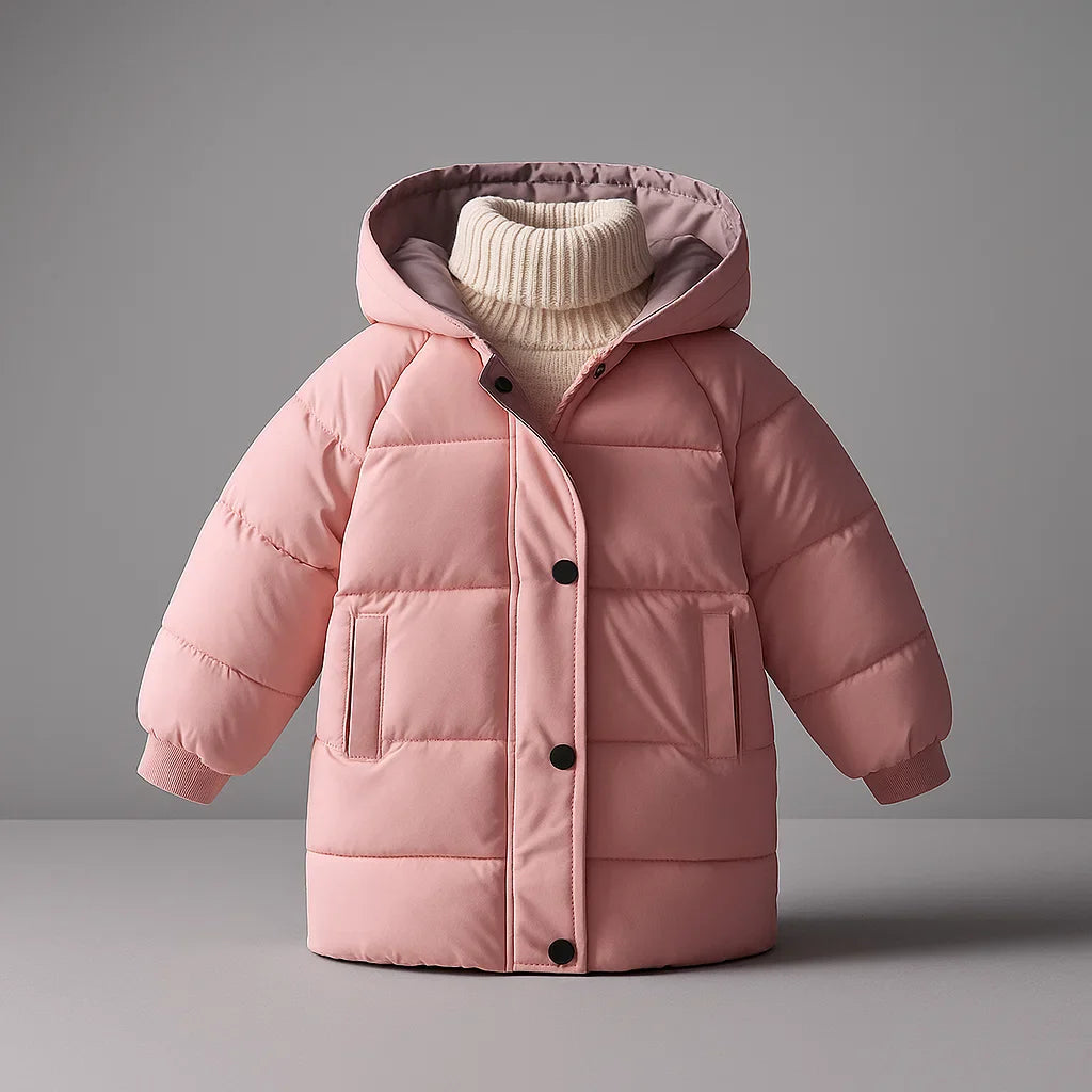 Kids Winter Coat - Stylish & Warm for Cold Weather Pink