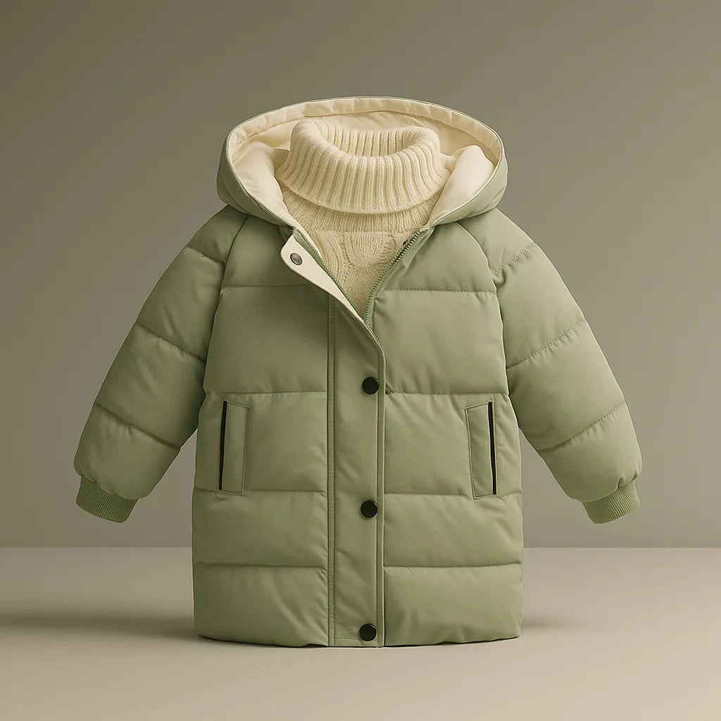 Kids Winter Coat - Stylish & Warm for Cold Weather Light Green