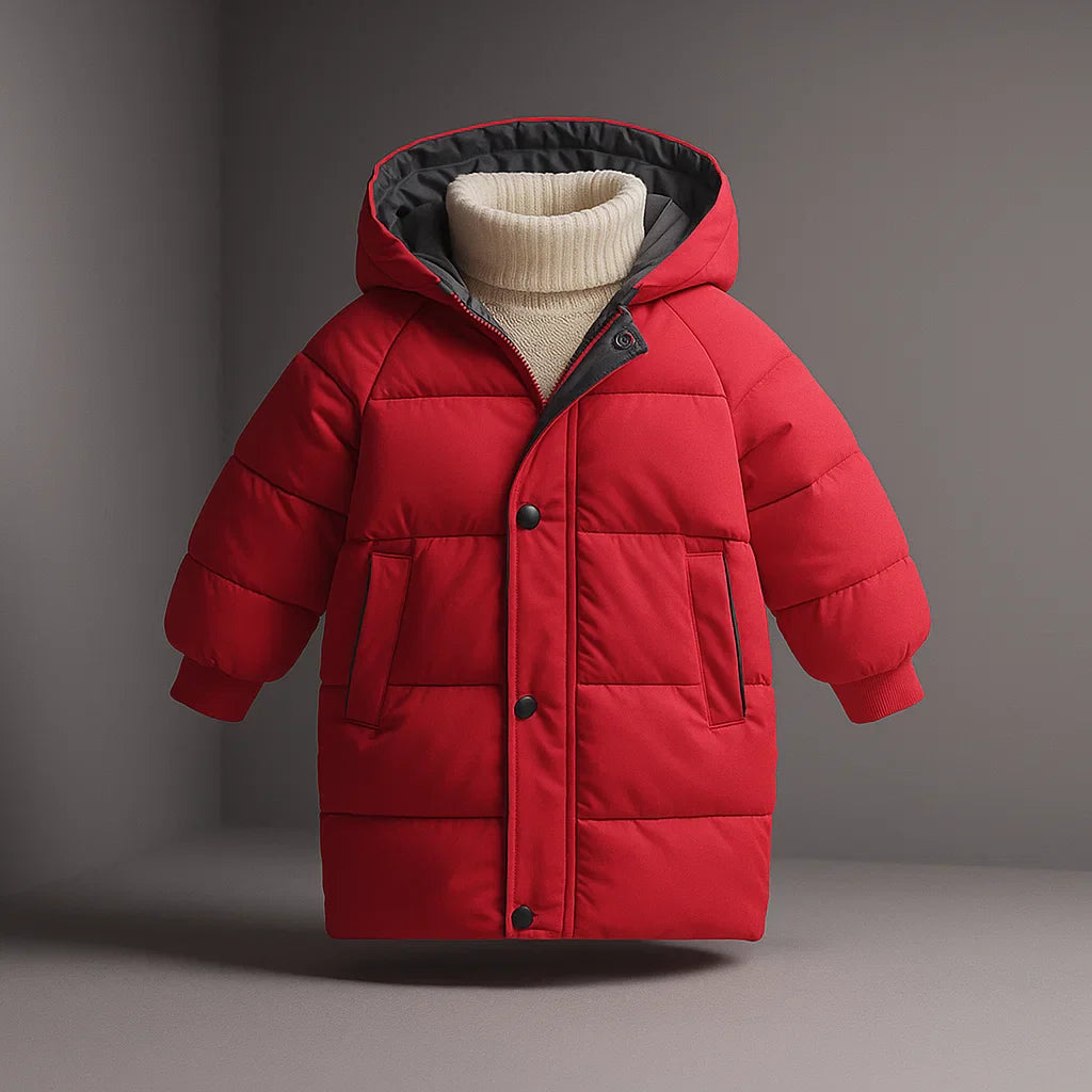 Kids Winter Coat - Stylish & Warm for Cold Weather Red
