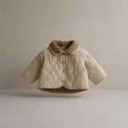 Cozy Quilted Fleece Jacket for Ultimate Comfort Beige