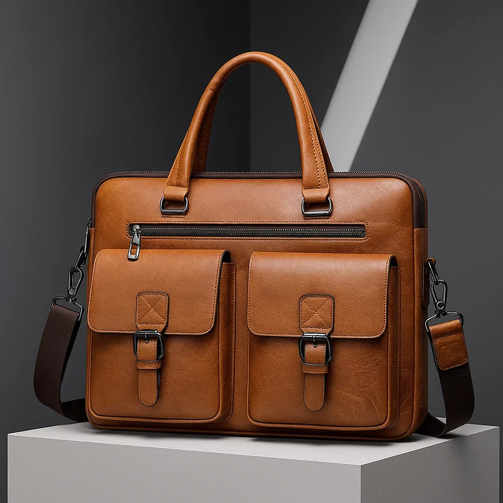 Professional Business Tote Bag Brown