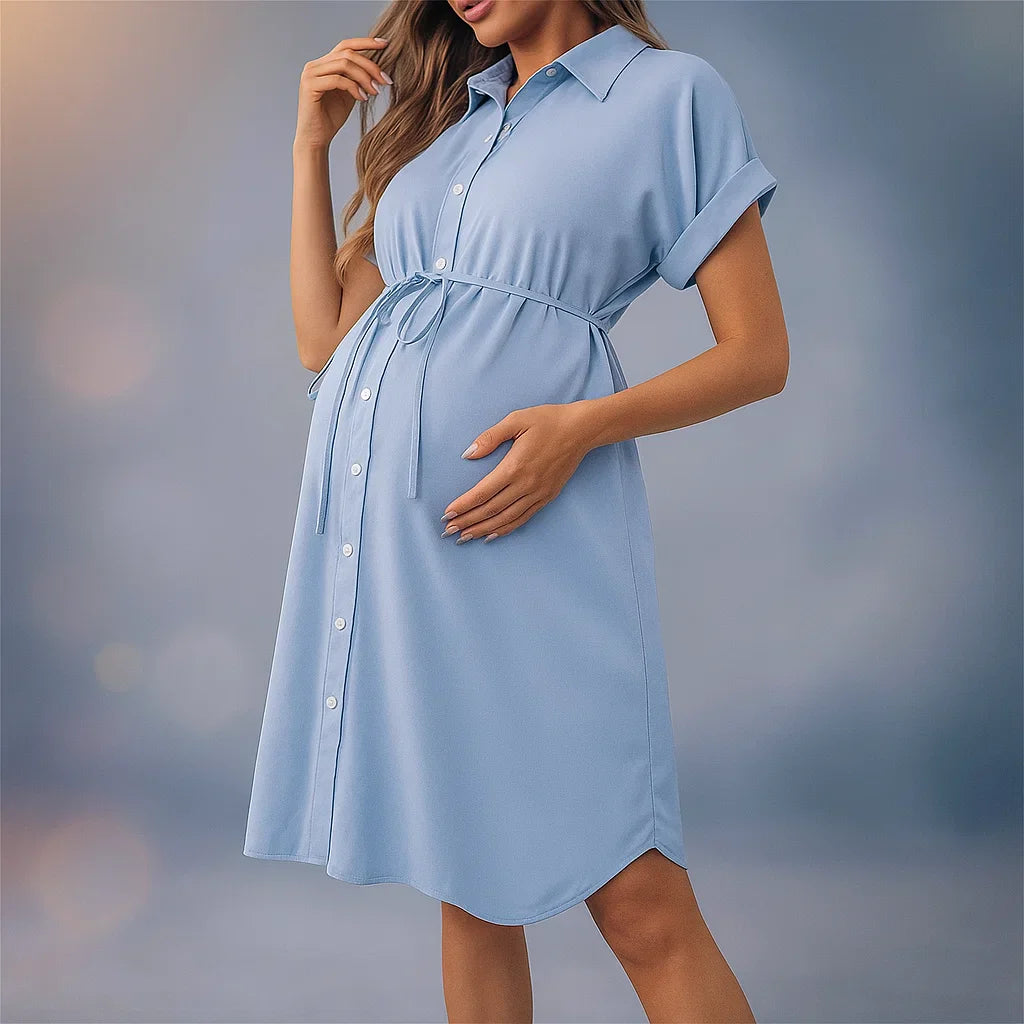 Women's Elegant Button Dress