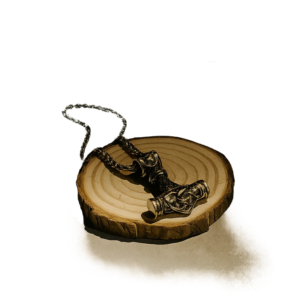 Mjolnir Steel Pendant Necklace-MODAUTLET