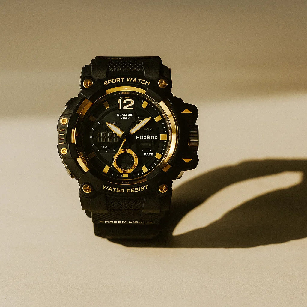 Durable Tactical Sport Watch for Outdoor Adventures Gold
