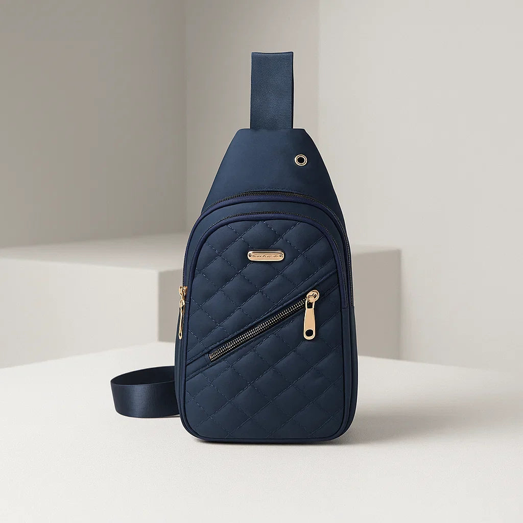 Quilted Sling Bag for Stylish Convenience Dark Blue