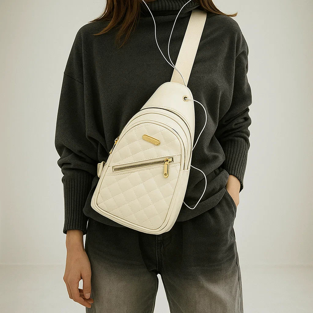 Quilted Sling Bag for Stylish Convenience-MODAUTLET