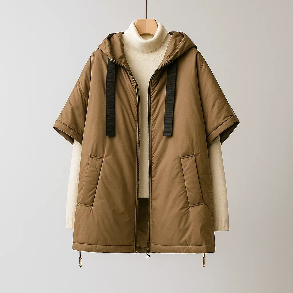 Women's Down Vest Jacket – Ultimate Warmth and Comfort. Brown