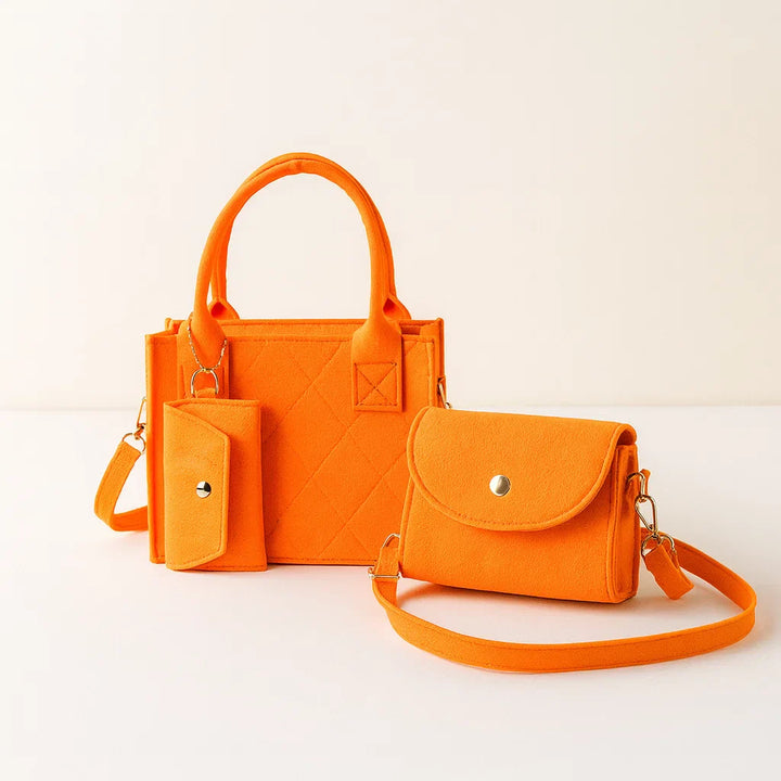 Elegant Trevi Tote Bag Set-MODAUTLET
