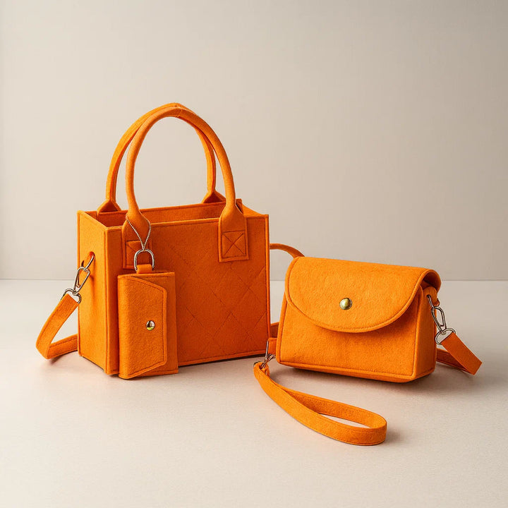 Elegant Trevi Tote Bag Set-MODAUTLET