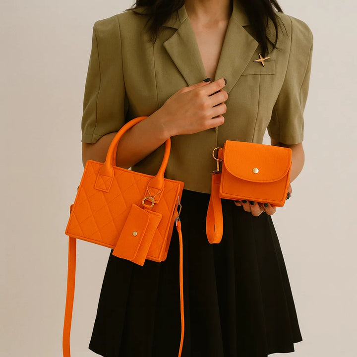 Elegant Trevi Tote Bag Set-MODAUTLET