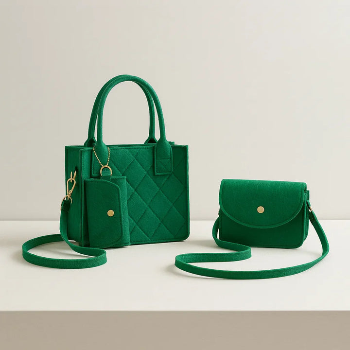 Elegant Trevi Tote Bag Set-MODAUTLET