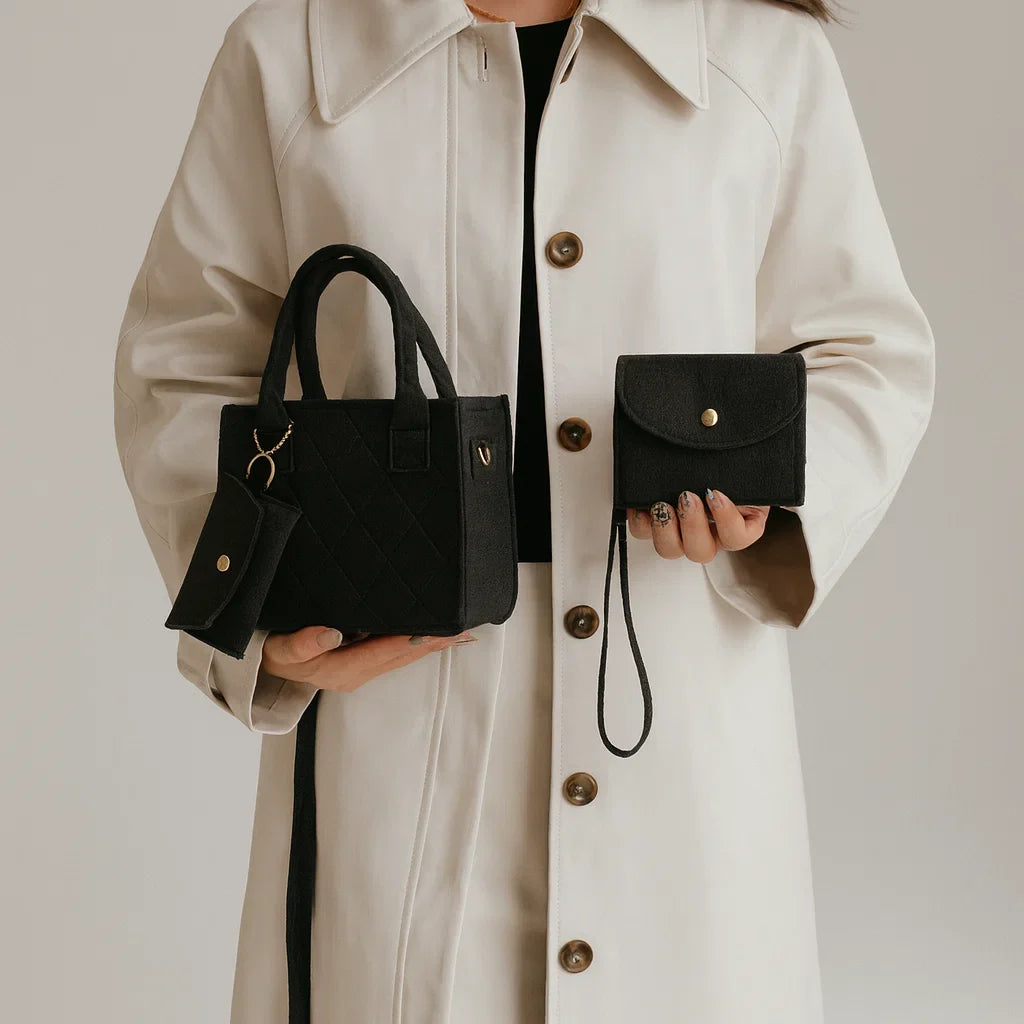 Elegant Trevi Tote Bag Set-MODAUTLET