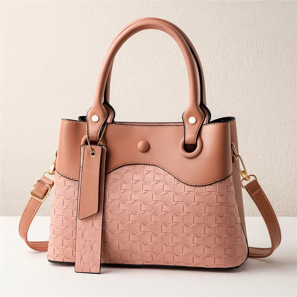 Elegant Square Tote Bag for Everyday Use Pink