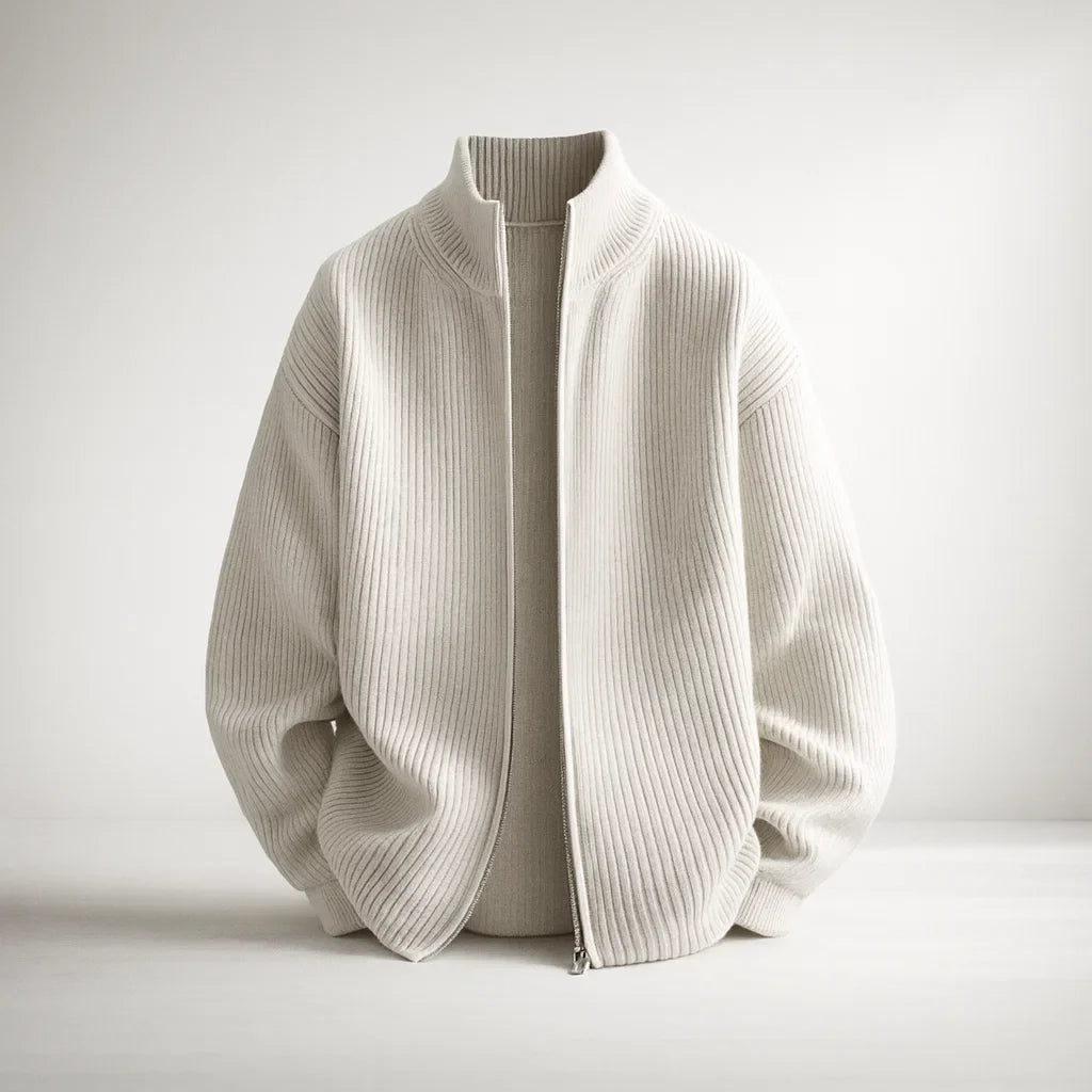 Men's Knit Jacket – Valmoro Lattini Style Apricot