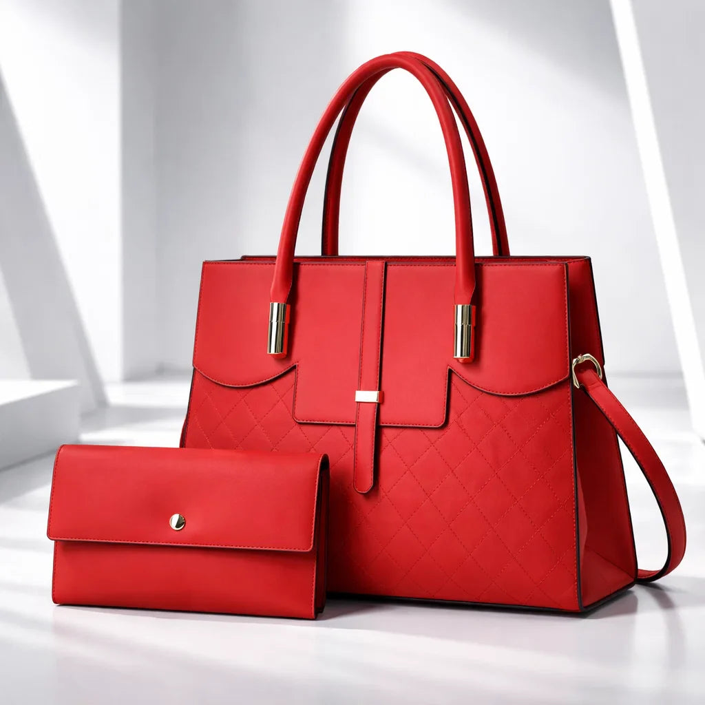 Elegant Portia Jewelry Set Red