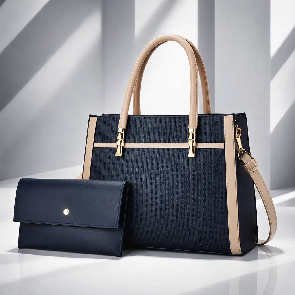 Elegant Contrast Set for Stylish Outfits Blue