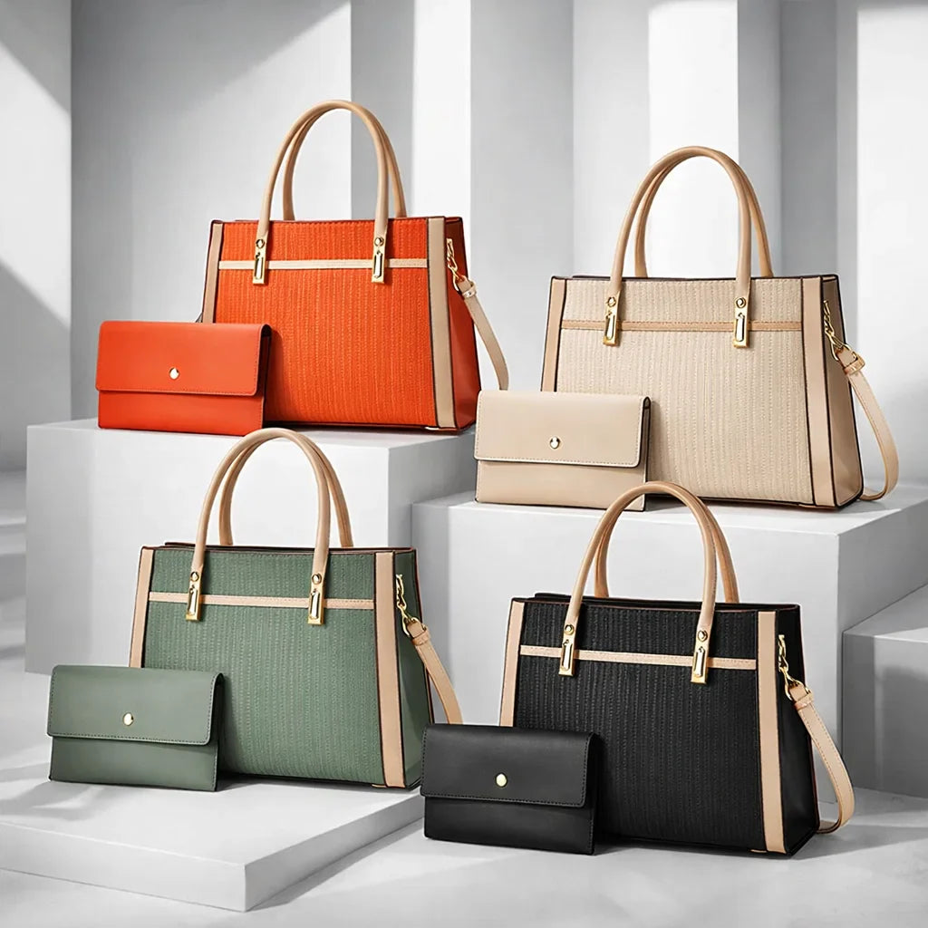Elegant Contrast Set for Stylish Outfits-MODAUTLET