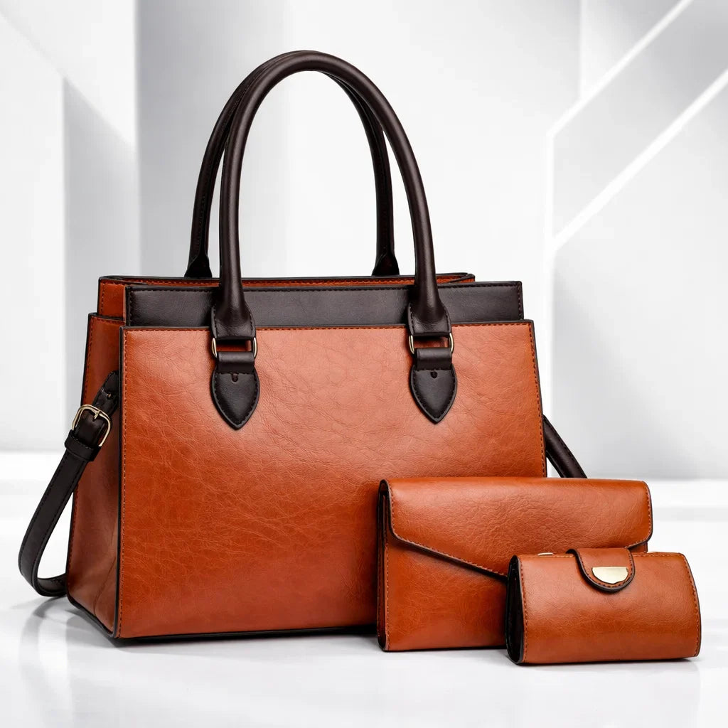 Elegant Tote Bag Set for Stylish Outings Brown