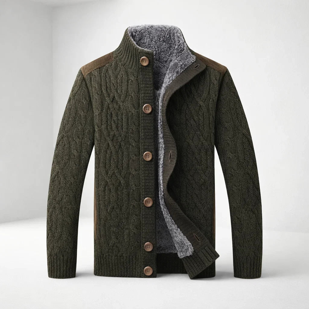 Men's Ardent Cardigan by Montavio Dark green
