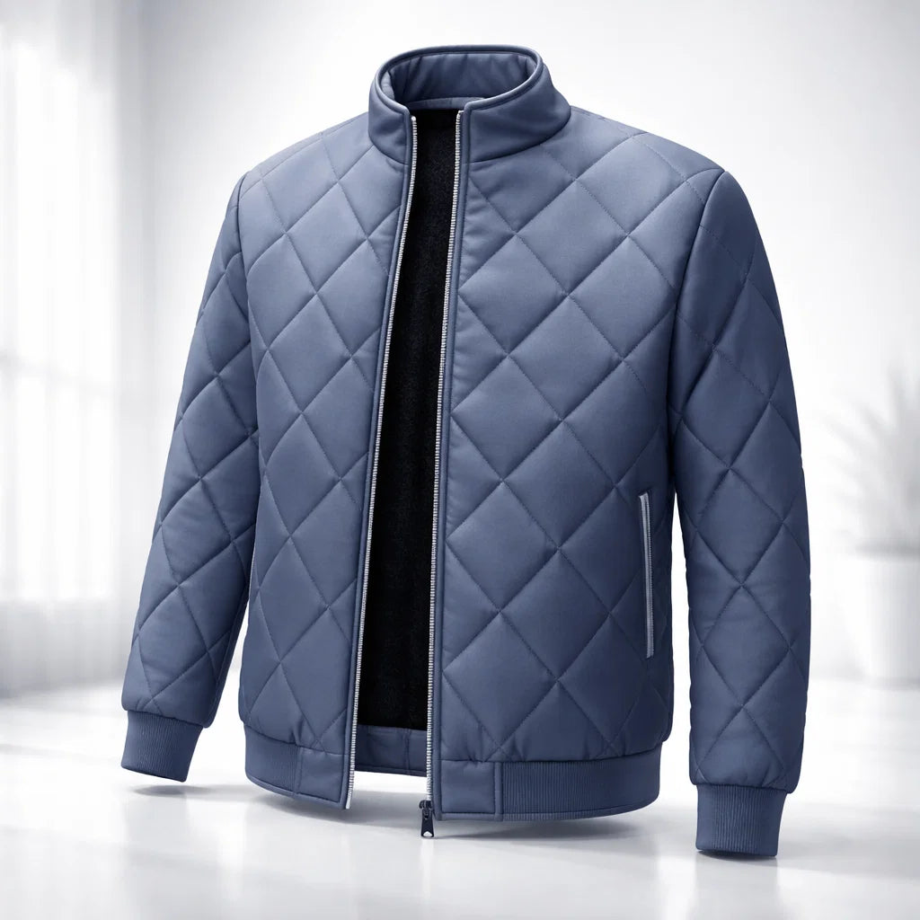 Men's Quilted Jacket – Valnero Style Grey1