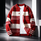 Men's Strivano Cardigan - Stylish and Comfortable Knitwear for Every Occasion Red