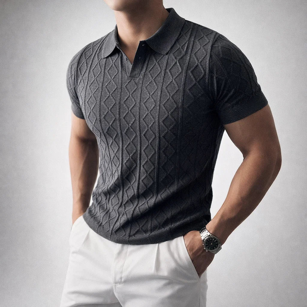 Men's Aero Polo Shirt Grey