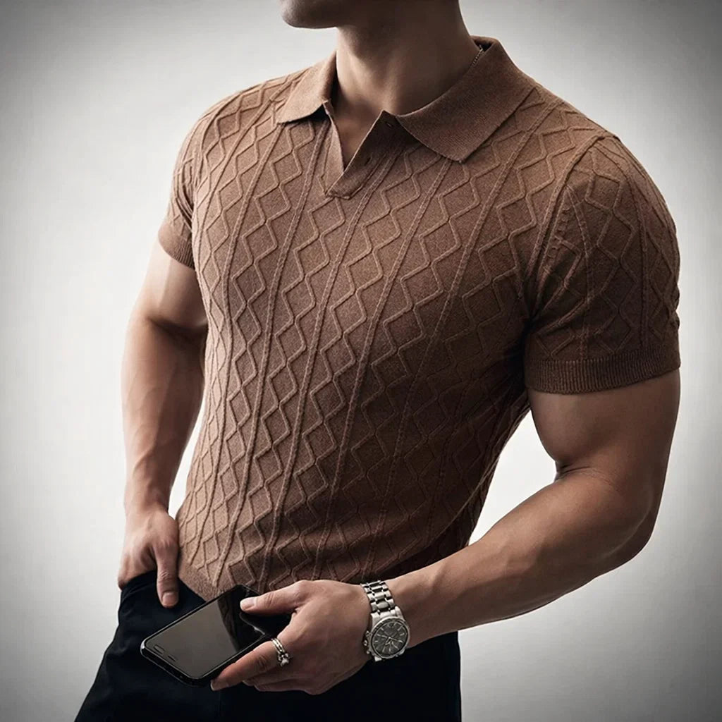 Men's Aero Polo Shirt Brown