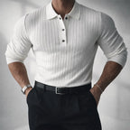 Men's Knit Polo - Ravello Style White