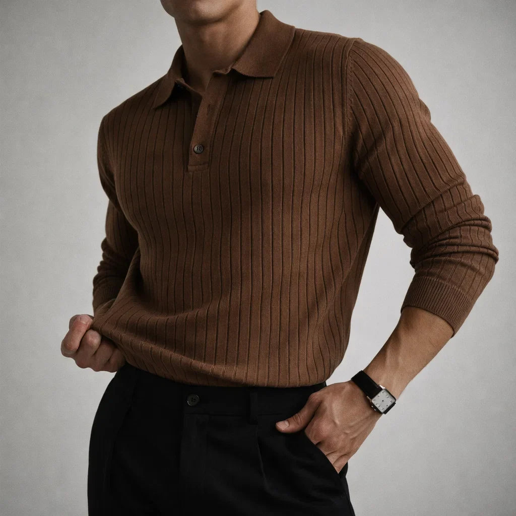 Men's Knit Polo - Ravello Style-MODAUTLET