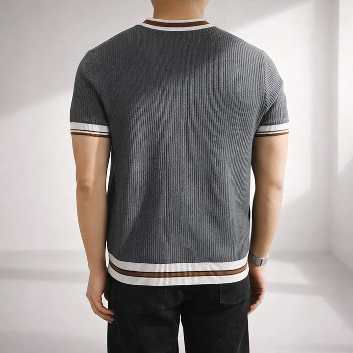 Men's Stripe Tee - Stylish and Comfortable Top-MODAUTLET