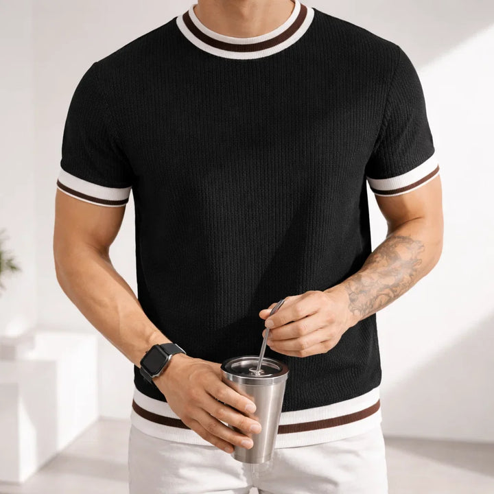 Men's Stripe Tee - Stylish and Comfortable Top-MODAUTLET
