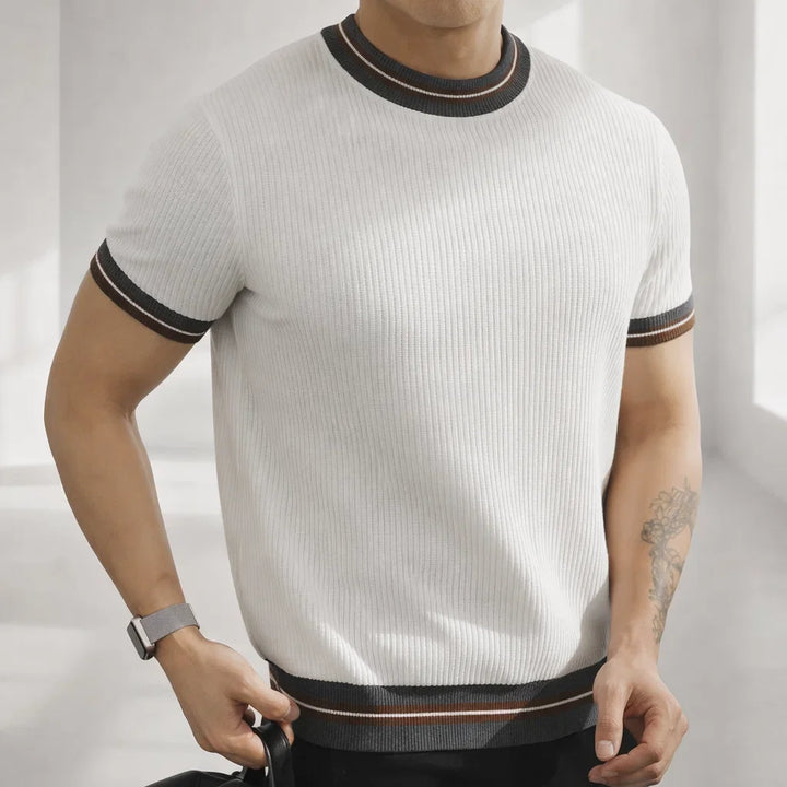 Men's Stripe Tee - Stylish and Comfortable Top-MODAUTLET