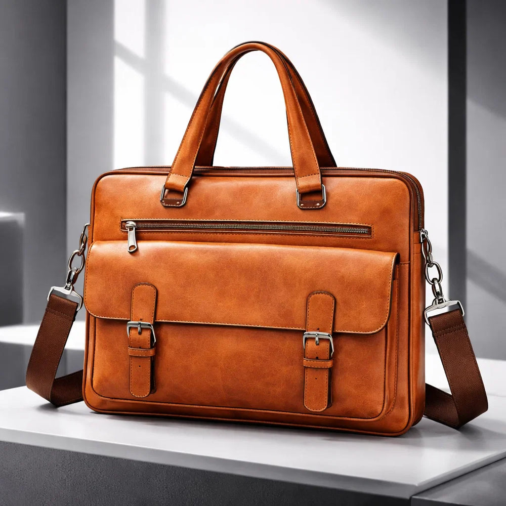 Premium Leather Briefcase for Professionals-MODAUTLET