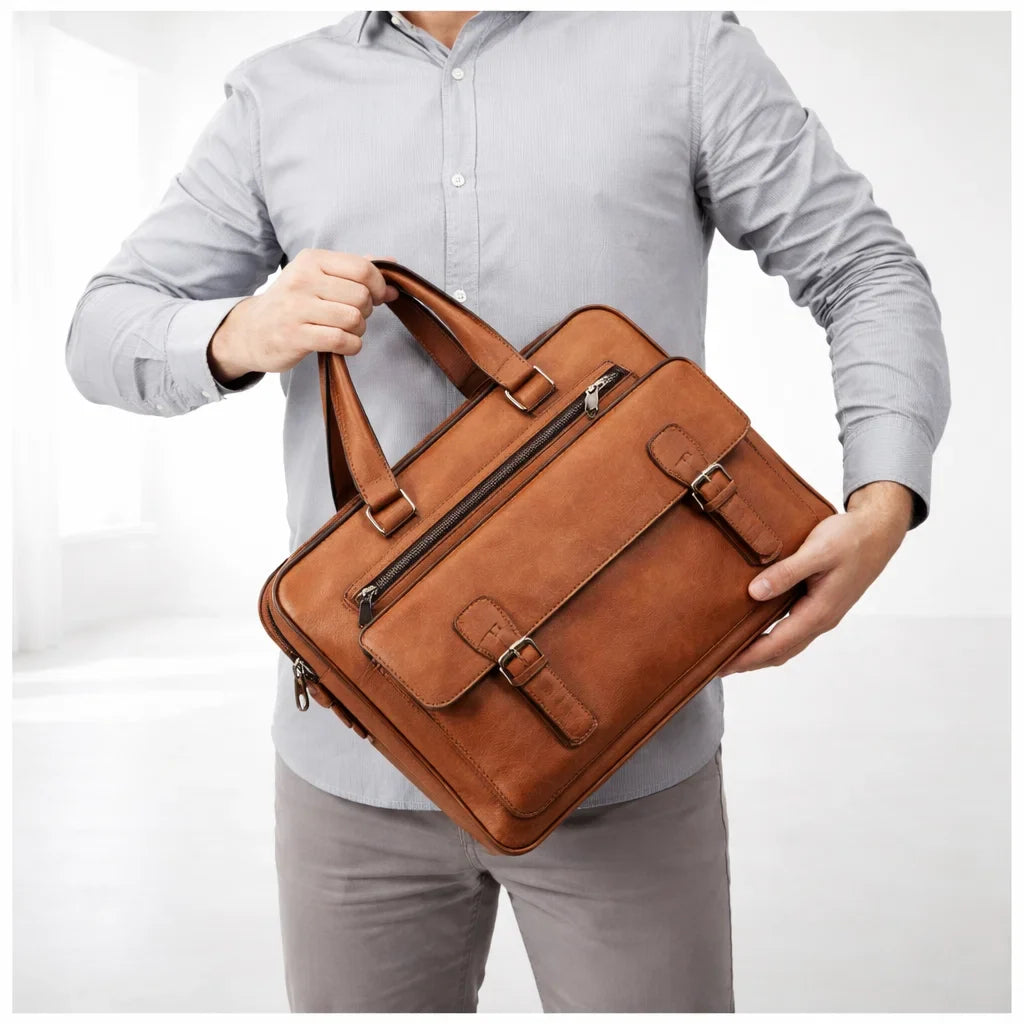 Premium Leather Briefcase for Professionals