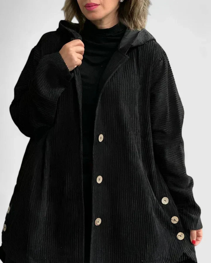 Women's Corduroy Hooded Jacket
