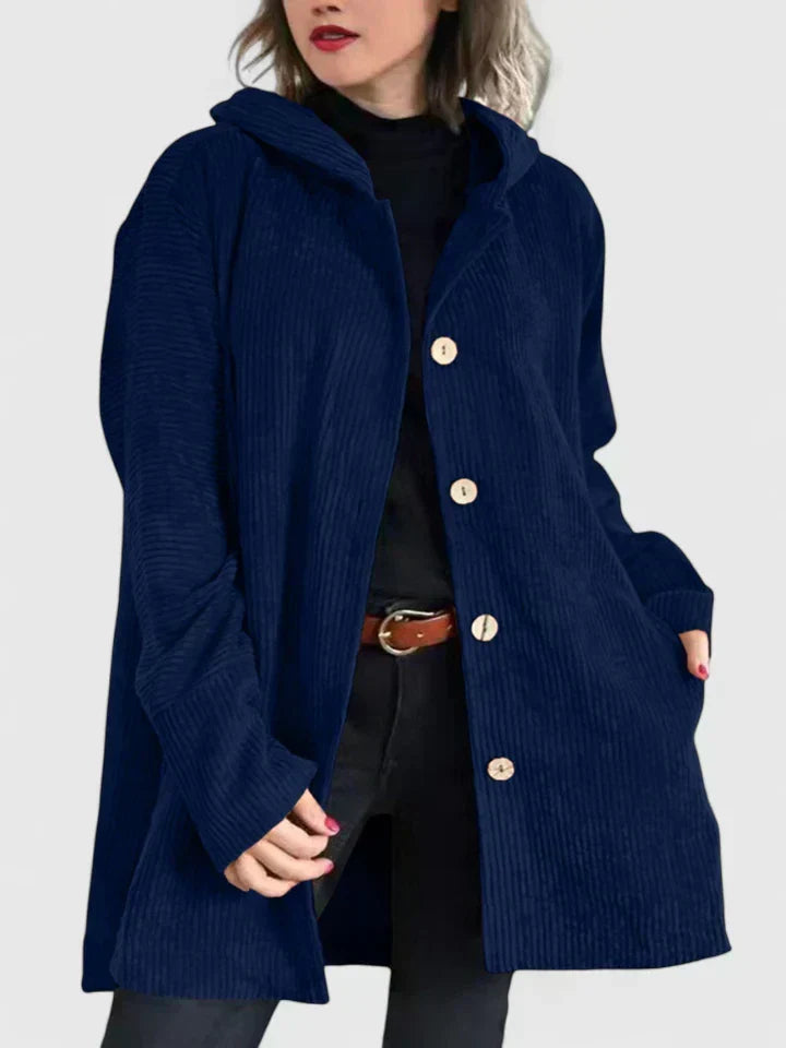 Women's Corduroy Hooded Jacket