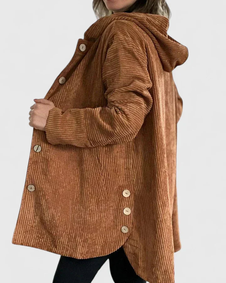 Women's Corduroy Hooded Jacket